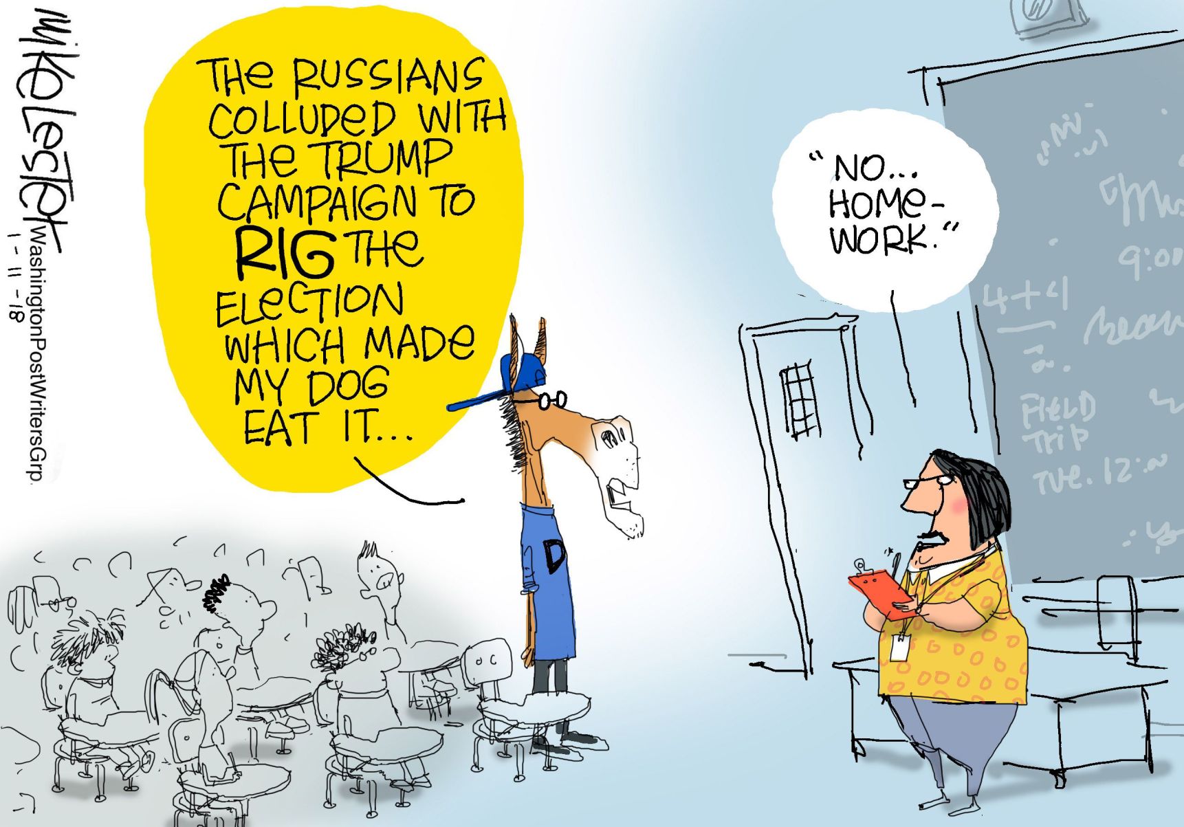 Mike Lester cartoon